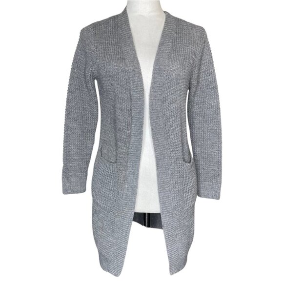 Emma's Expressions Women's Maternity Cardigan Front Pockets Tunic Gray Sz Small - Picture 1 of 5